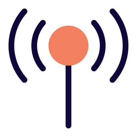 Use of signal for transmitting data or message.のイラスト素材