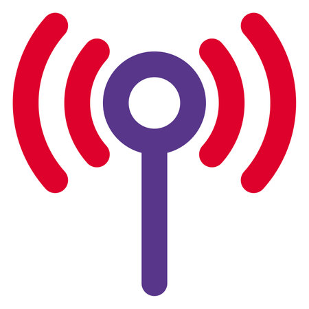 Use of signal for transmitting data or message.のイラスト素材