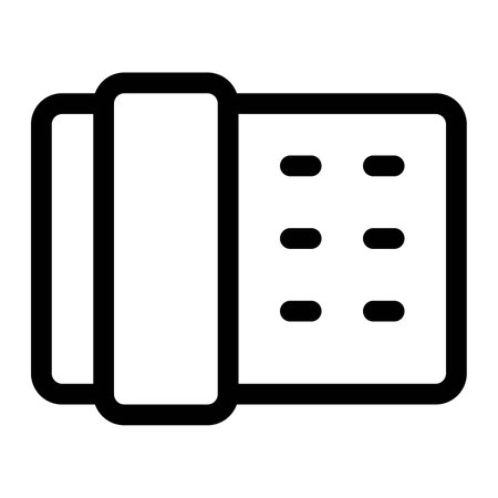 Landline telephone, wired device for communication.のイラスト素材