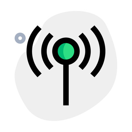 Use of signal for transmitting data or message.のイラスト素材