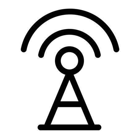 Tall structure for broadcasting signals wirelessly.のイラスト素材