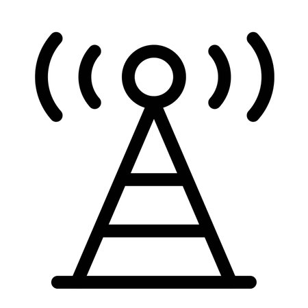 Tower for transmitting radio or television.のイラスト素材