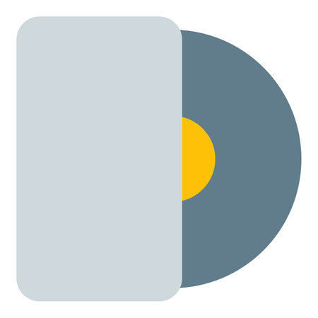 Inserting vinyl into a playback device.のイラスト素材