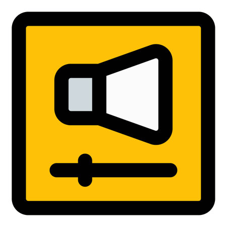 Volume button used for adjusting audio.のイラスト素材