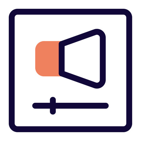 Volume button used for adjusting audio.のイラスト素材