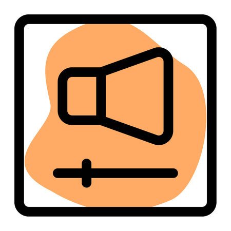 Volume button used for adjusting audio.のイラスト素材