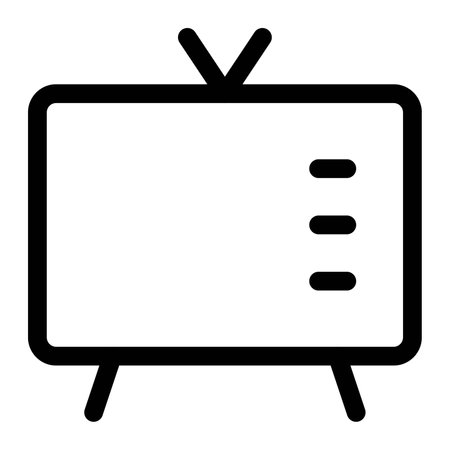 Old fashioned tv with antenna.のイラスト素材