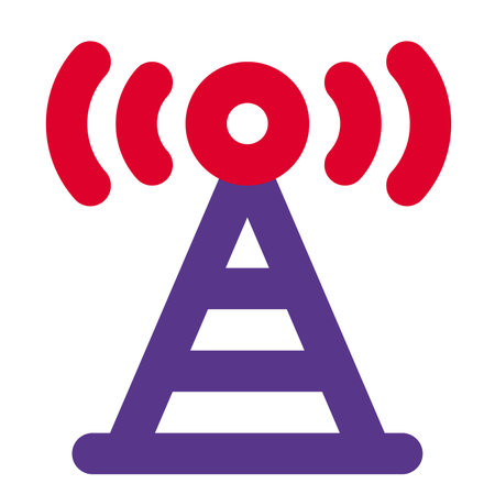 Tower for transmitting radio or television.のイラスト素材