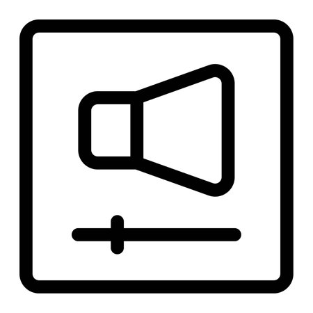 Volume button used for adjusting audio.のイラスト素材