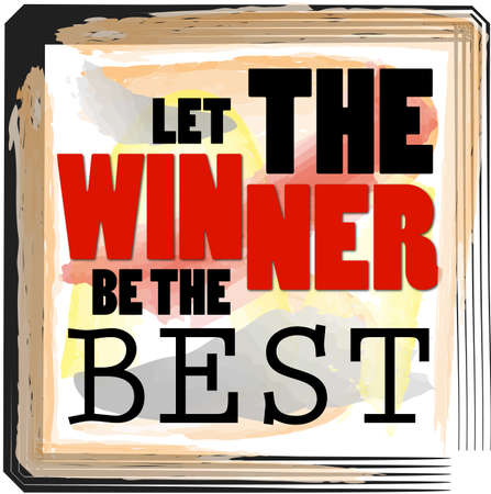 Winners Are The Best Players Text Design Slogan For Competitionのイラスト素材