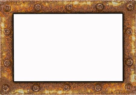 rusty steel Frameの写真素材