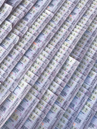lottery tickets of thailand for sellの写真素材