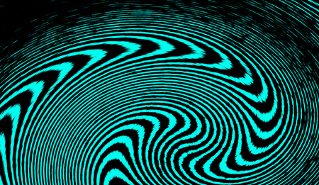 Hypnosis swirl psychedelic art . Graphic trendy syntwave swirl background.の写真素材
