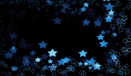 Beautiful colorful absract stars bokeh background.の写真素材