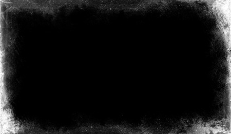 Old vintage frame on isolated a black background . Border overlaysの写真素材