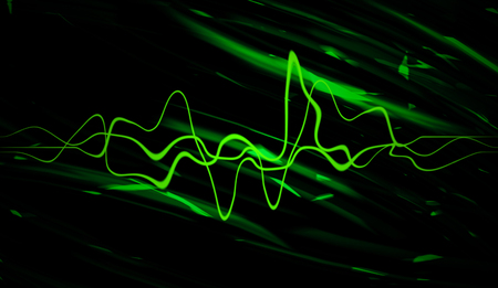 Audio digital equalizer technology, pulse musical. Abstract colorful sound waves for party, DJ, pub, clubs, disco.の写真素材