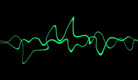 Audio digital equalizer technology, pulse musical. Abstract colorful sound waves for party, DJ, pub, clubs, disco.の写真素材