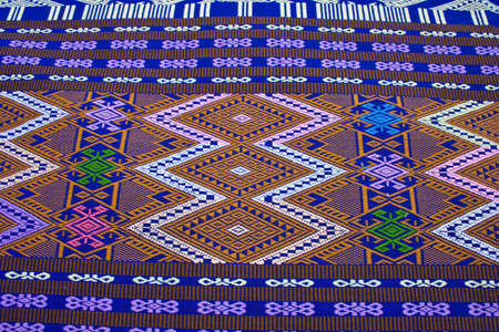 texture of native thai clothの写真素材