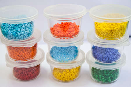 Colorful beadsの写真素材