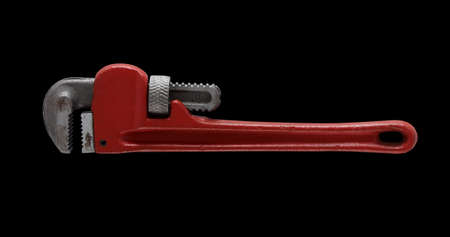 monkey wrench on a white background の写真素材