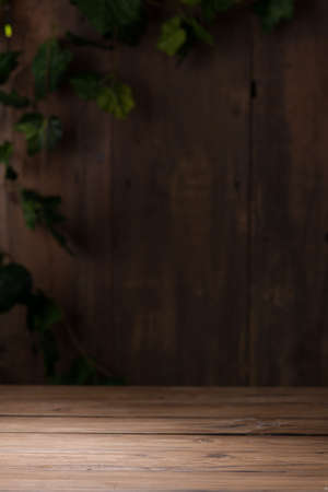 vintage wooden roomの写真素材