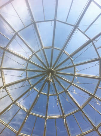 Glass ceiling in a buildingの素材