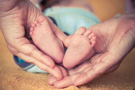 A woman holding her son