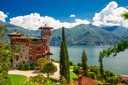 Villa La Gaeta, Lake Como, Italy, Europe. Villa was used for film scane in movie James Bond, SAN SIRO, ITALYのeditorial素材