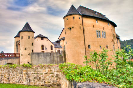 Chateau de Bourglinster in Luxembourg, HDRのeditorial素材