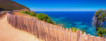 Beautiful coastline landscape,L'Ile-Rousse. Corsica, France, Europe.