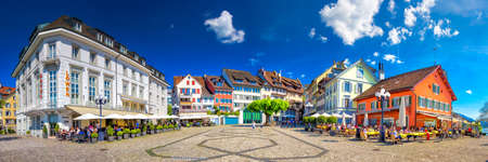 ZUG, SWITZERLAND - May 6, 2016 - Zug old town with colorful houses, Zug, Switzerland, Europe. のeditorial素材