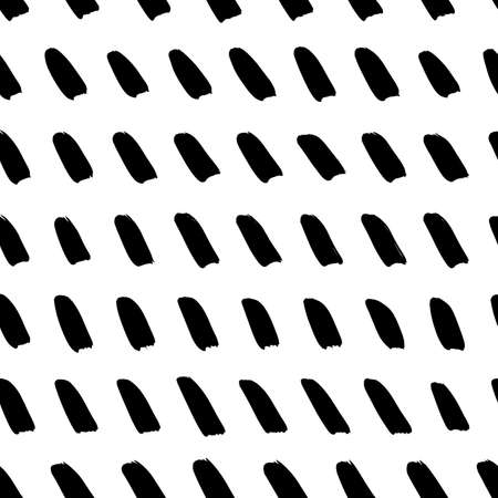 Hand drawn slanted brush strokes seamless patternのイラスト素材