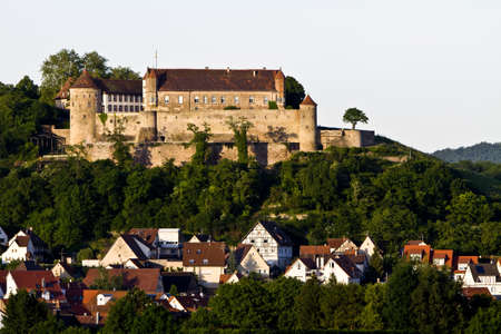 Castle Stettenfels in south west germany. The castle is situated on a small hill over the village Untergruppenbachのeditorial素材