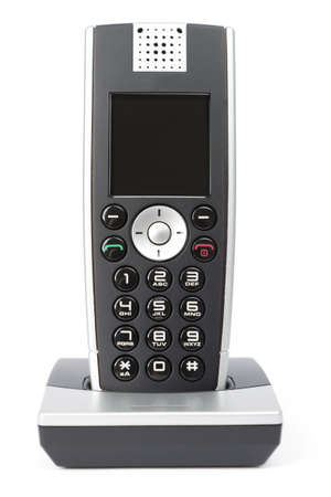 modern wireless background in docking station  white background with small drop shadow  dark displayの写真素材
