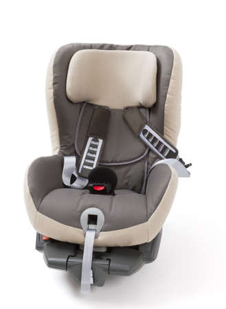 booster seat for a car in light background  studio shot without kidの写真素材