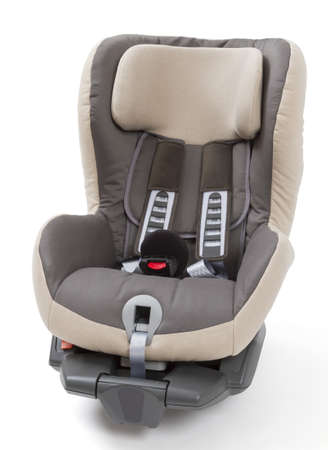 booster seat for a car in light background  studio shot without kidの写真素材