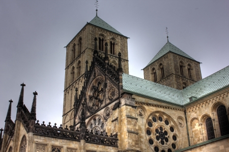 St  Paulus cathedral in Muenster, Germanyの写真素材