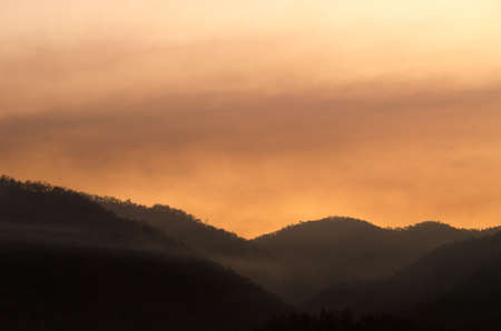 mountain silhouetteの写真素材