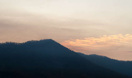 mountain silhouetteの写真素材