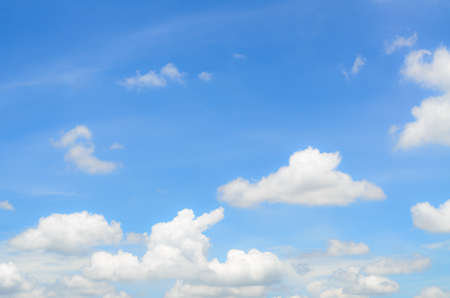Blue sky and clouds.blue sky for backgroundの写真素材