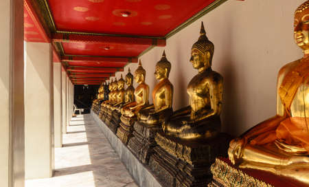 Buddha statue in temple of asianの写真素材