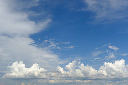 White cloud in blue skyの写真素材