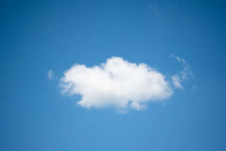 White clouds with a blue  sky background