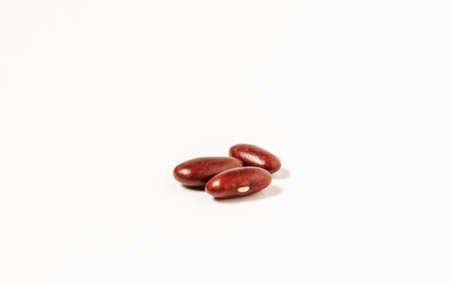 kidney bean on white backgroundの写真素材