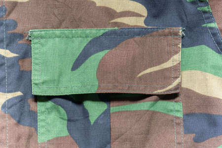 Pocket fabric on military pattern