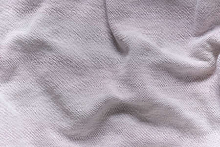 White fabric with space texture and backgroundの写真素材