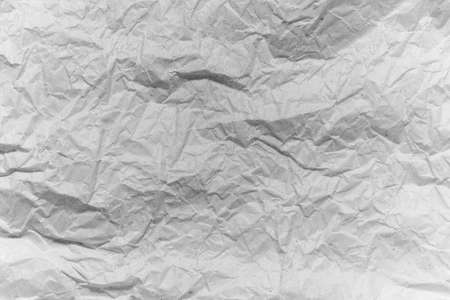 White crumpled paper empty backgroundの写真素材