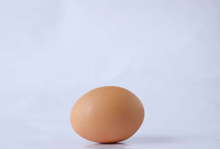 The eggs on the white backgroundの写真素材