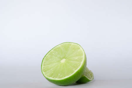 Lime on white backgroundの写真素材