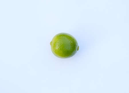 Lime on the white backgroundの写真素材